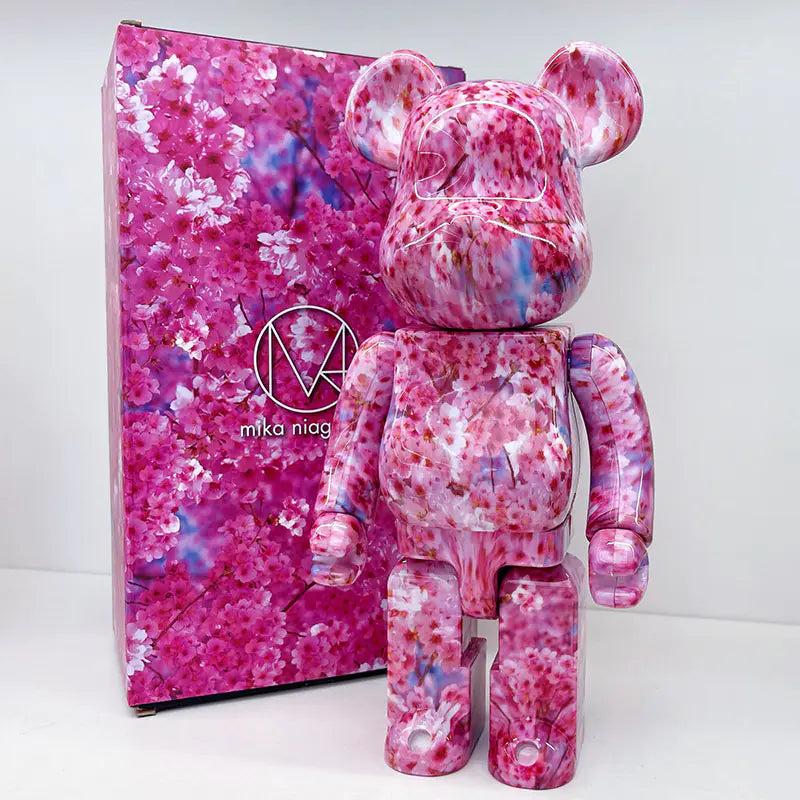 Bearbrick Floral Kid's Violent Bear Figurine Model