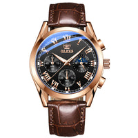 Men's Multifunctional Waterproof Luminous Quartz Watch