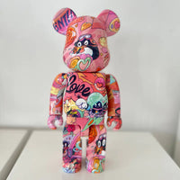 Bearbrick Floral Kid's Violent Bear Figurine Model