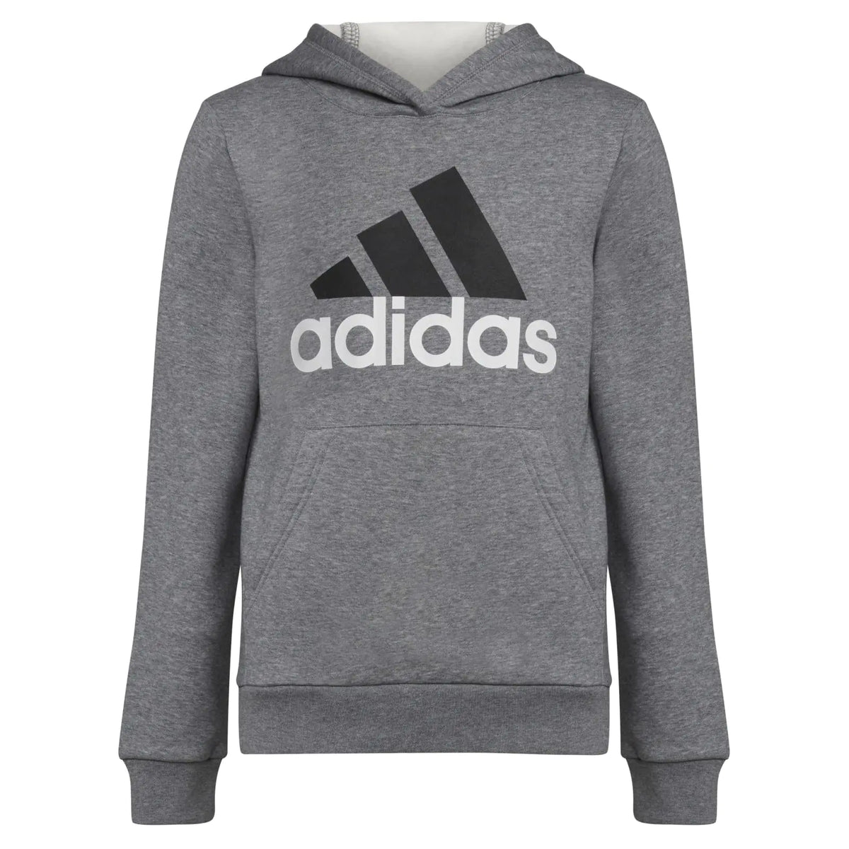 adidas Boys Chop Pullover Hoodie Charcoal Grey Heather Small (8)