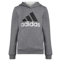 adidas Boys Chop Pullover Hoodie Charcoal Grey Heather Small (8)