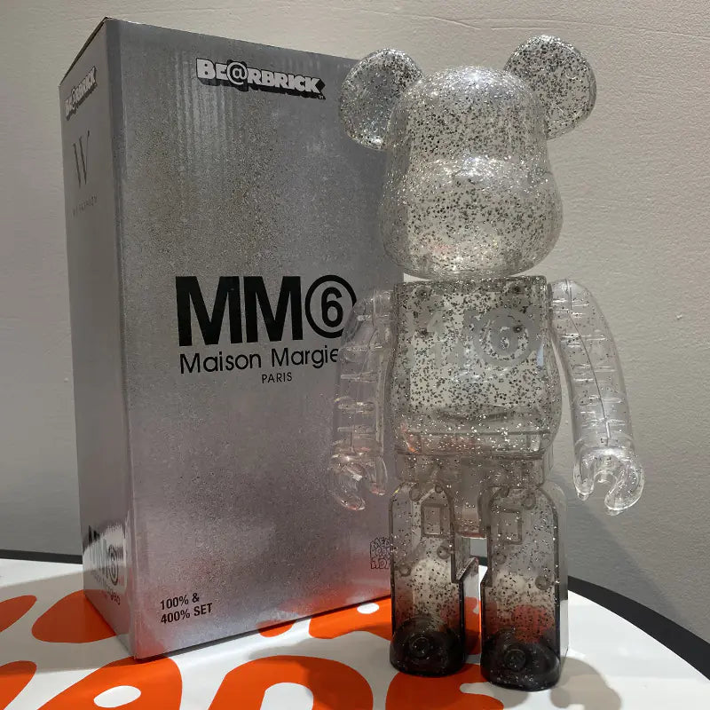 Bearbrick Floral Kid's Violent Bear Figurine Model