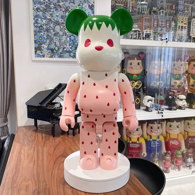 Bearbrick Floral Kid's Violent Bear Figurine Model