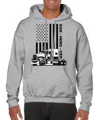 USA Trucker, Son, Hero, CEO Men’s Hoodie