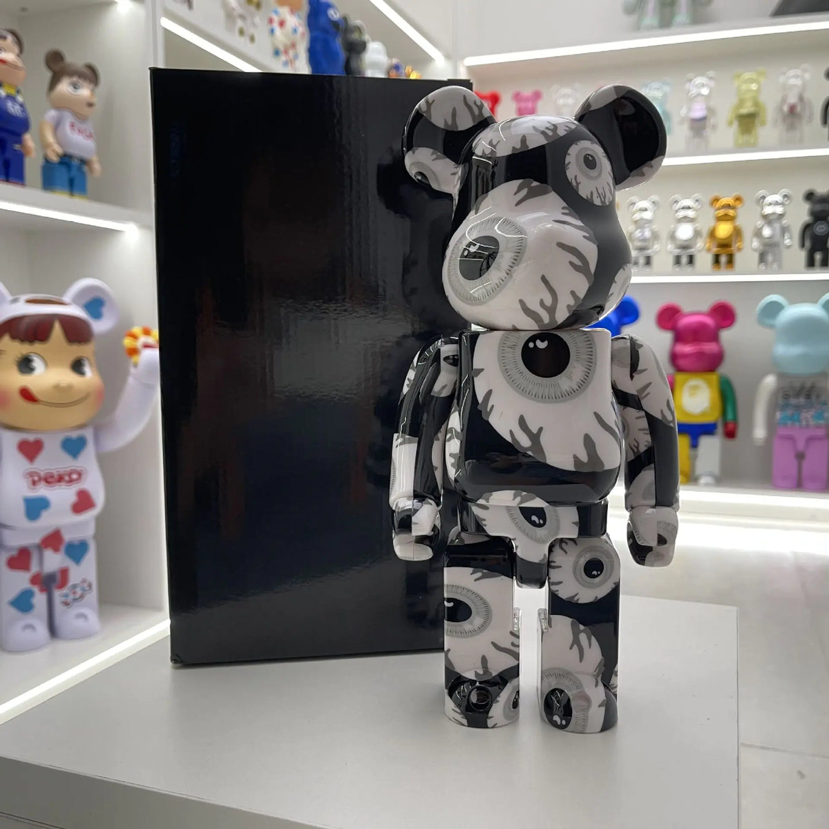 Bearbrick Floral Kid's Violent Bear Figurine Model