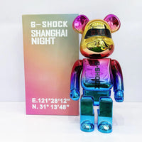 Bearbrick Floral Kid's Violent Bear Figurine Model
