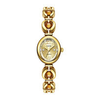 Gedi Women's Bracelet Watch with Luxury Pearl & Chalcedony Accents