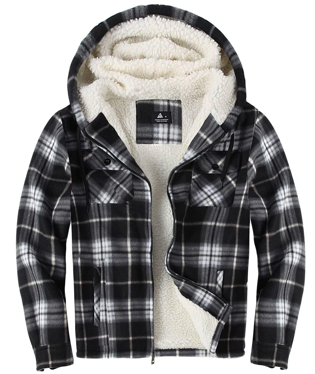 Men’s Flannel Hoodie Jacket