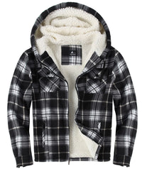 Men’s Flannel Hoodie Jacket