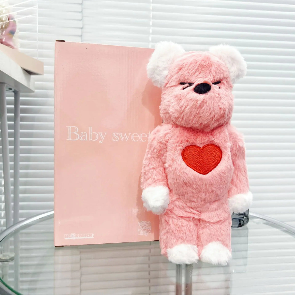 Bearbrick Floral Kid's Violent Bear Figurine Model