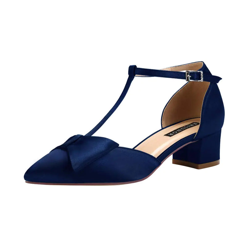 ERIJUNOR E0079 Bow Shoes