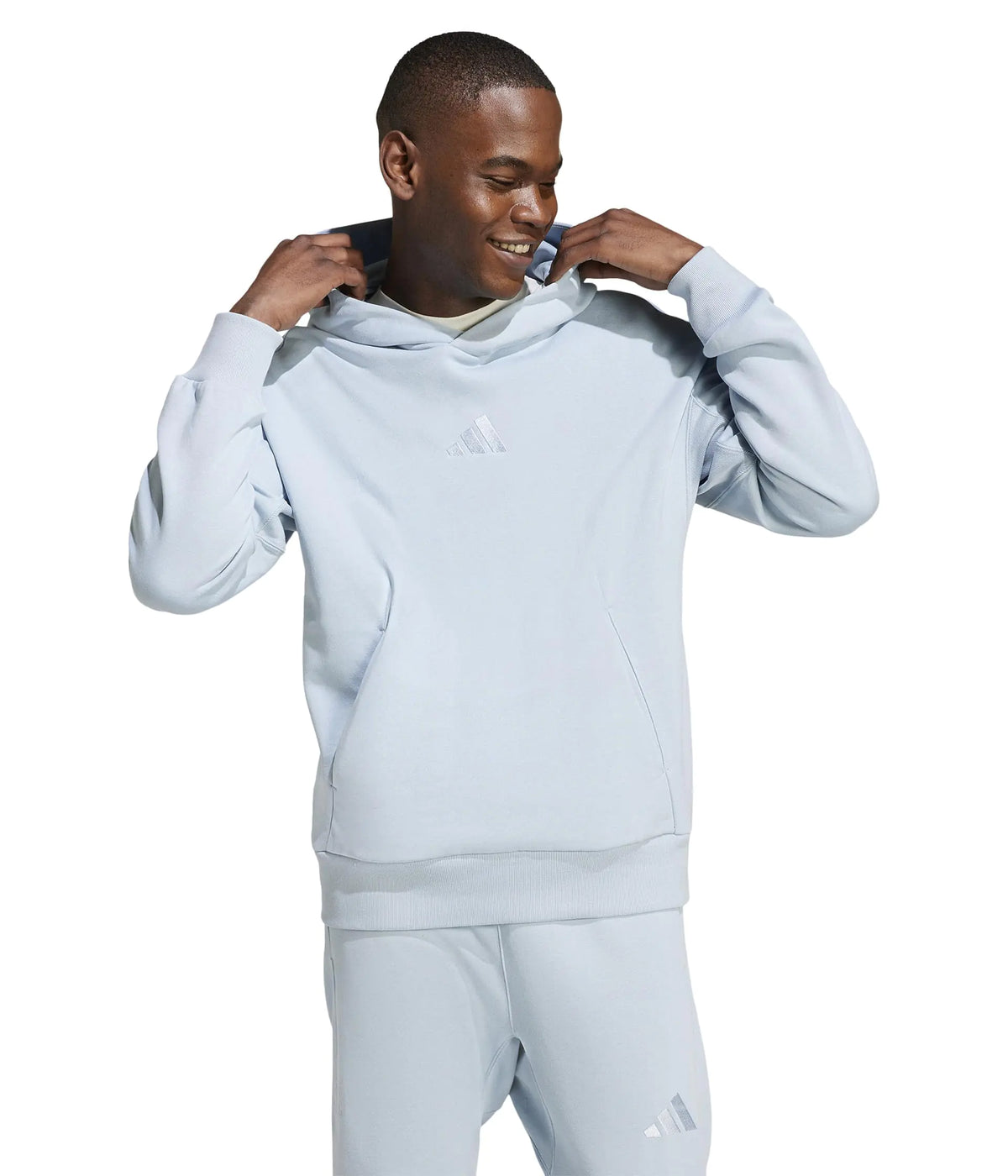 adidas mens All Szn Fleece Hoodie Wonder BlueXX-Large