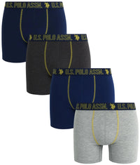 U.S. Polo Assn. Stretch Boxer Briefs (4 Pack), U.S. Polo Assn. Mens Boxer Briefs – 4 Pack