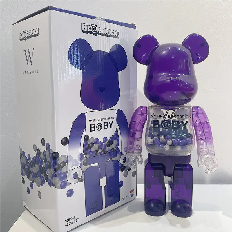 Bearbrick Floral Kid's Violent Bear Figurine Model