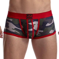 JOCKMAIL Mens Camouflage Underwear, JOCKMAIL Printed Boxer Brief – Red