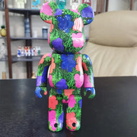 Bearbrick Floral Kid's Violent Bear Figurine Model