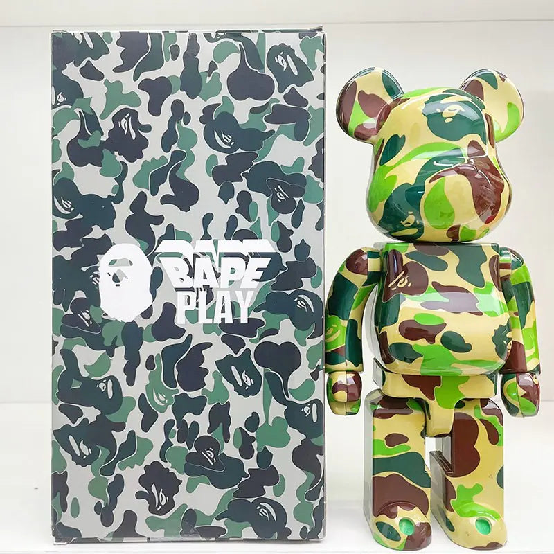 Bearbrick Floral Kid's Violent Bear Figurine Model