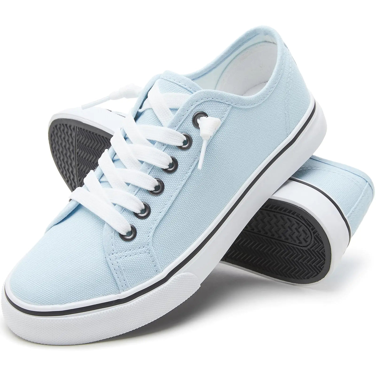 Women Canvas Low Top Lace-Up Casual Sneakers