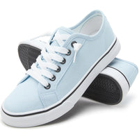 Women Canvas Low Top Lace-Up Casual Sneakers