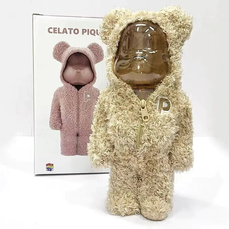 Bearbrick Floral Kid's Violent Bear Figurine Model