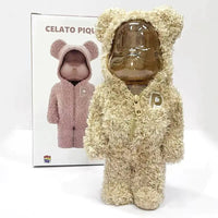 Bearbrick Floral Kid's Violent Bear Figurine Model