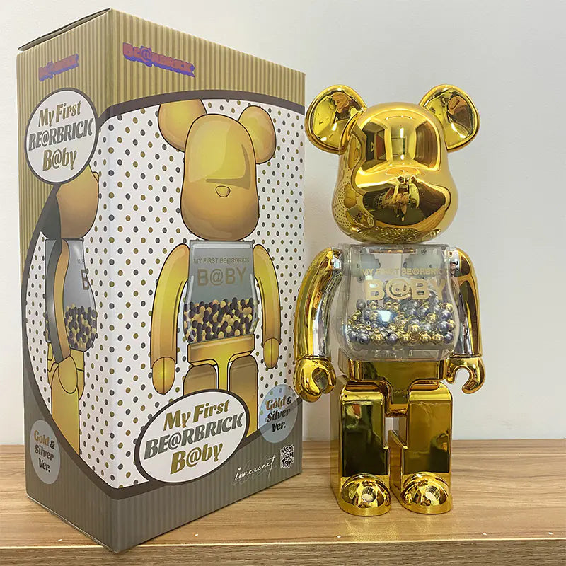 Bearbrick Floral Kid's Violent Bear Figurine Model
