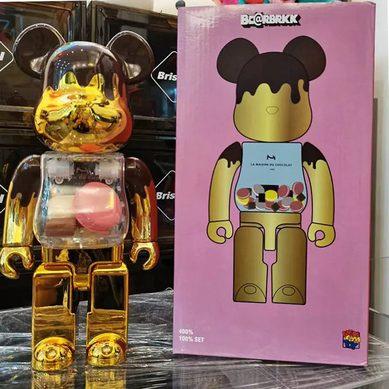 Bearbrick Floral Kid's Violent Bear Figurine Model