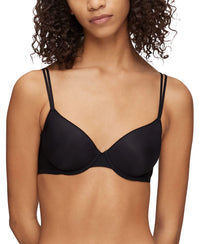 Calvin Klein Sheer Marquisette Lightly Lined Demi Bra Black