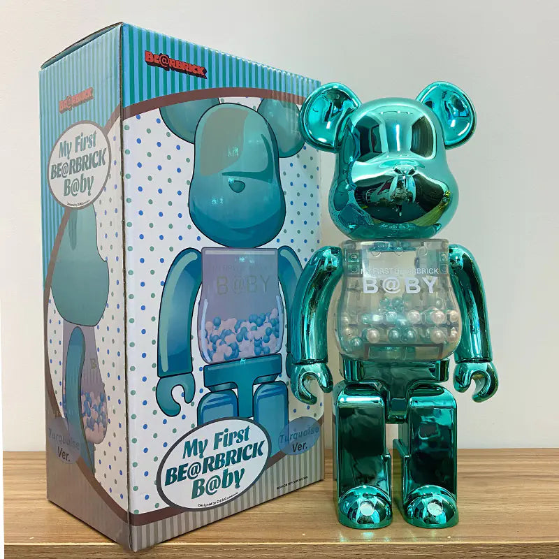 Bearbrick Floral Kid's Violent Bear Figurine Model