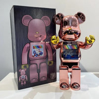 Bearbrick Floral Kid's Violent Bear Figurine Model