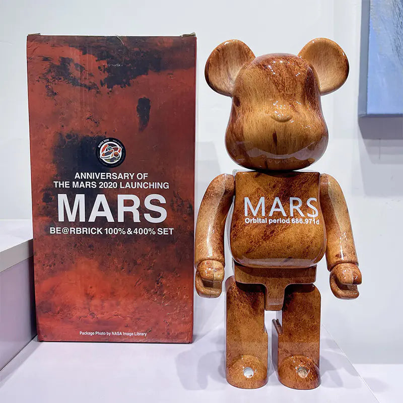 Bearbrick Floral Kid's Violent Bear Figurine Model