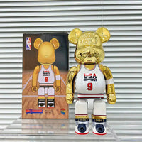 Bearbrick Floral Kid's Violent Bear Figurine Model
