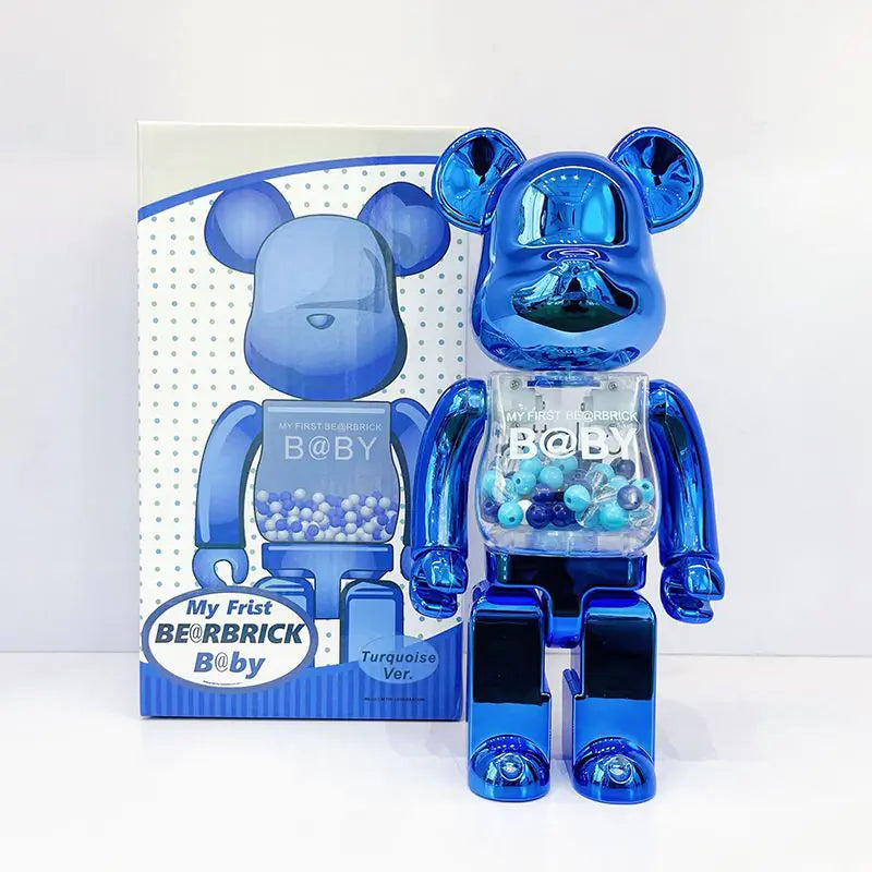 Bearbrick Floral Kid's Violent Bear Figurine Model