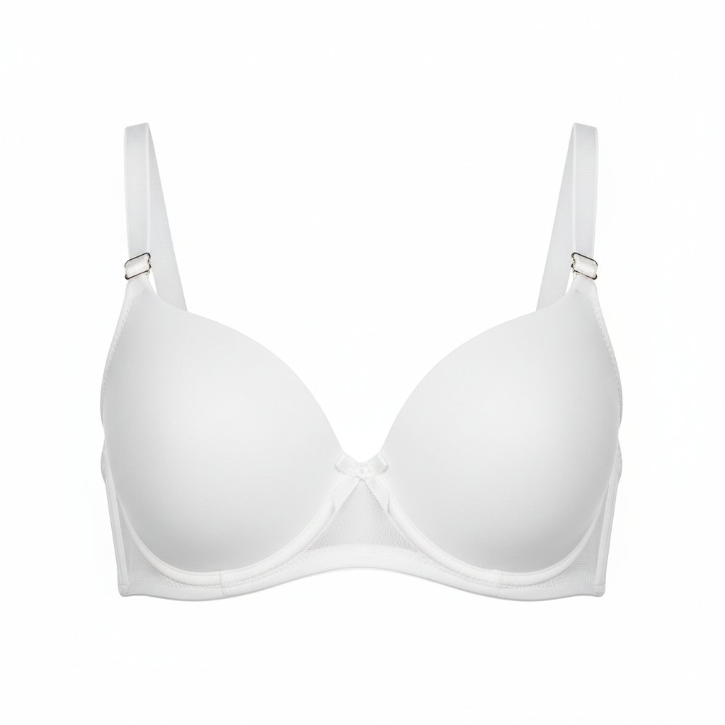 Add One Cups Padded Push Up Bra for Women Underwire Bra Everyday Bras (White 42C)
