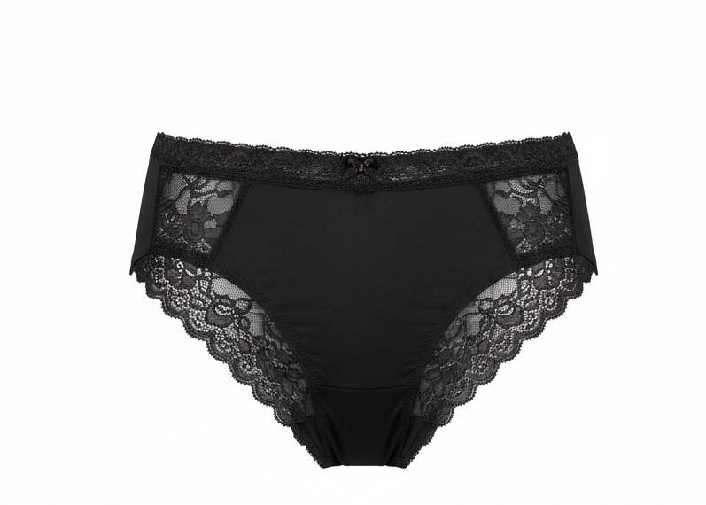 Banamic Womens Underwear Lace Sexy Breathable Panties Scallop Trim Underwear