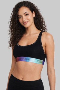 Calvin Klein Modern Cotton Bralette Bla Black