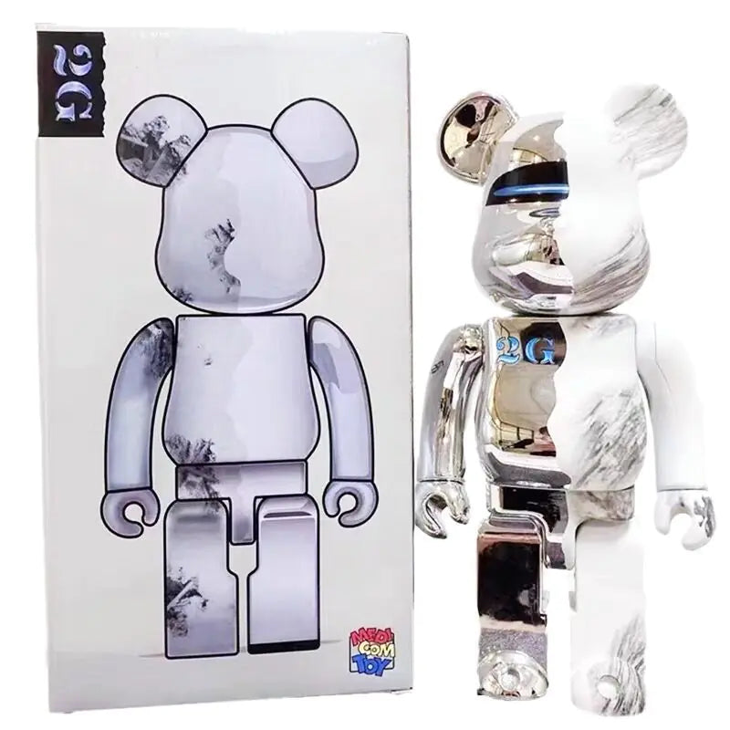 Bearbrick Floral Kid's Violent Bear Figurine Model
