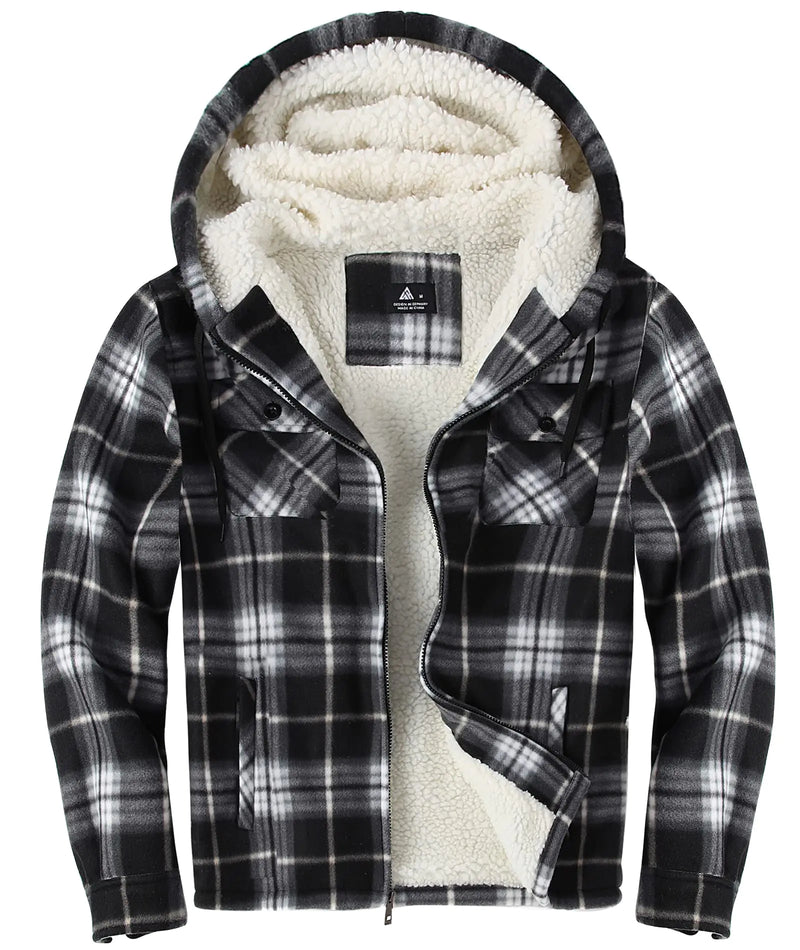 Men’s Flannel Hoodie Jacket