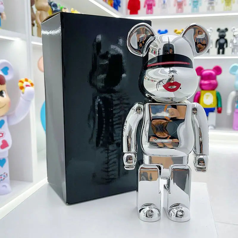 Bearbrick Floral Kid's Violent Bear Figurine Model