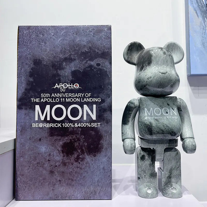 Bearbrick Floral Kid's Violent Bear Figurine Model