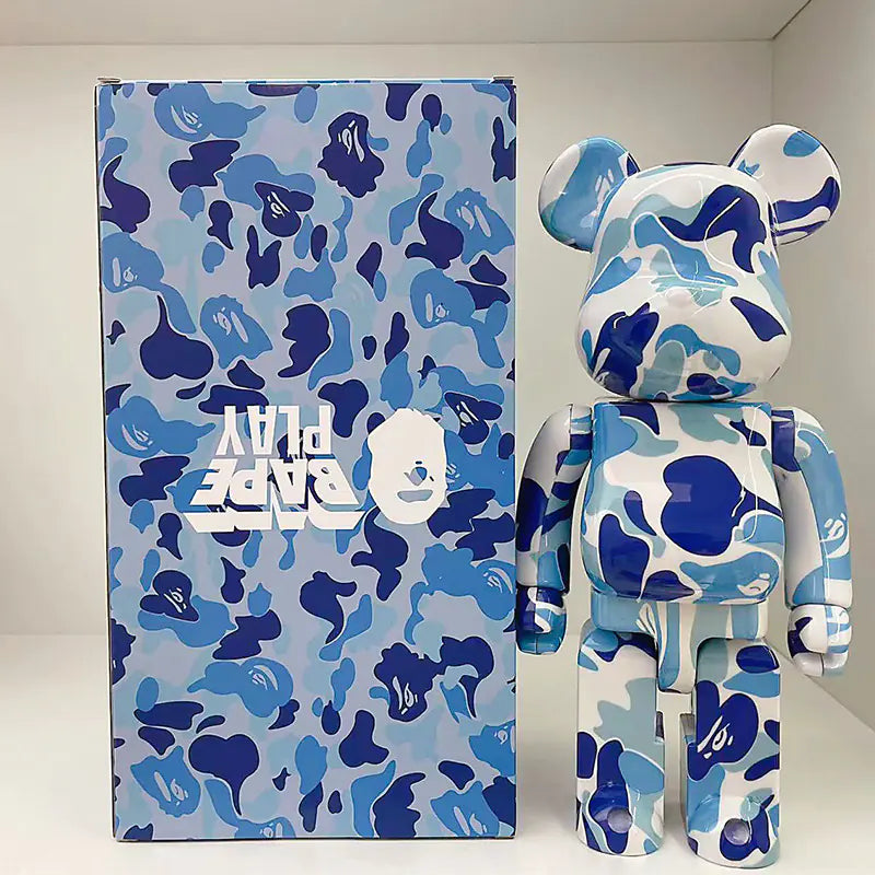 Bearbrick Floral Kid's Violent Bear Figurine Model