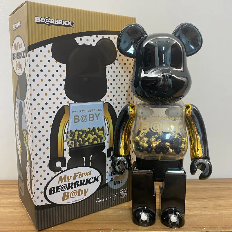 Bearbrick Floral Kid's Violent Bear Figurine Model
