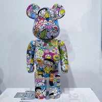 Bearbrick Floral Kid's Violent Bear Figurine Model