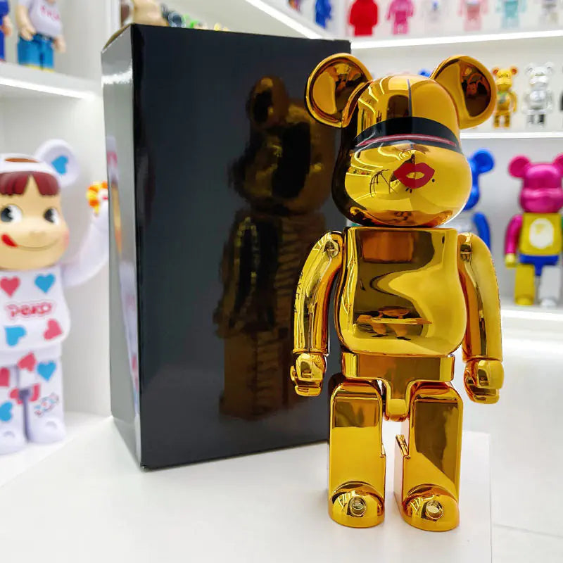 Bearbrick Floral Kid's Violent Bear Figurine Model