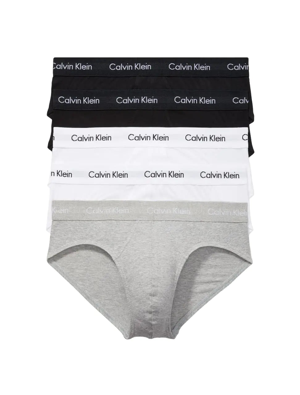 Calvin Klein Mens Cotton Stretch 5-Pack Hip Brief