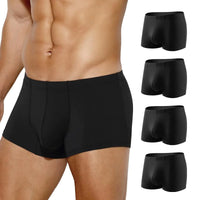 Arjen Kroos Silky Mens Trunks – 4 Pack, Arjen Kroos Breathable Ice Silk Boxers – 4 Pack