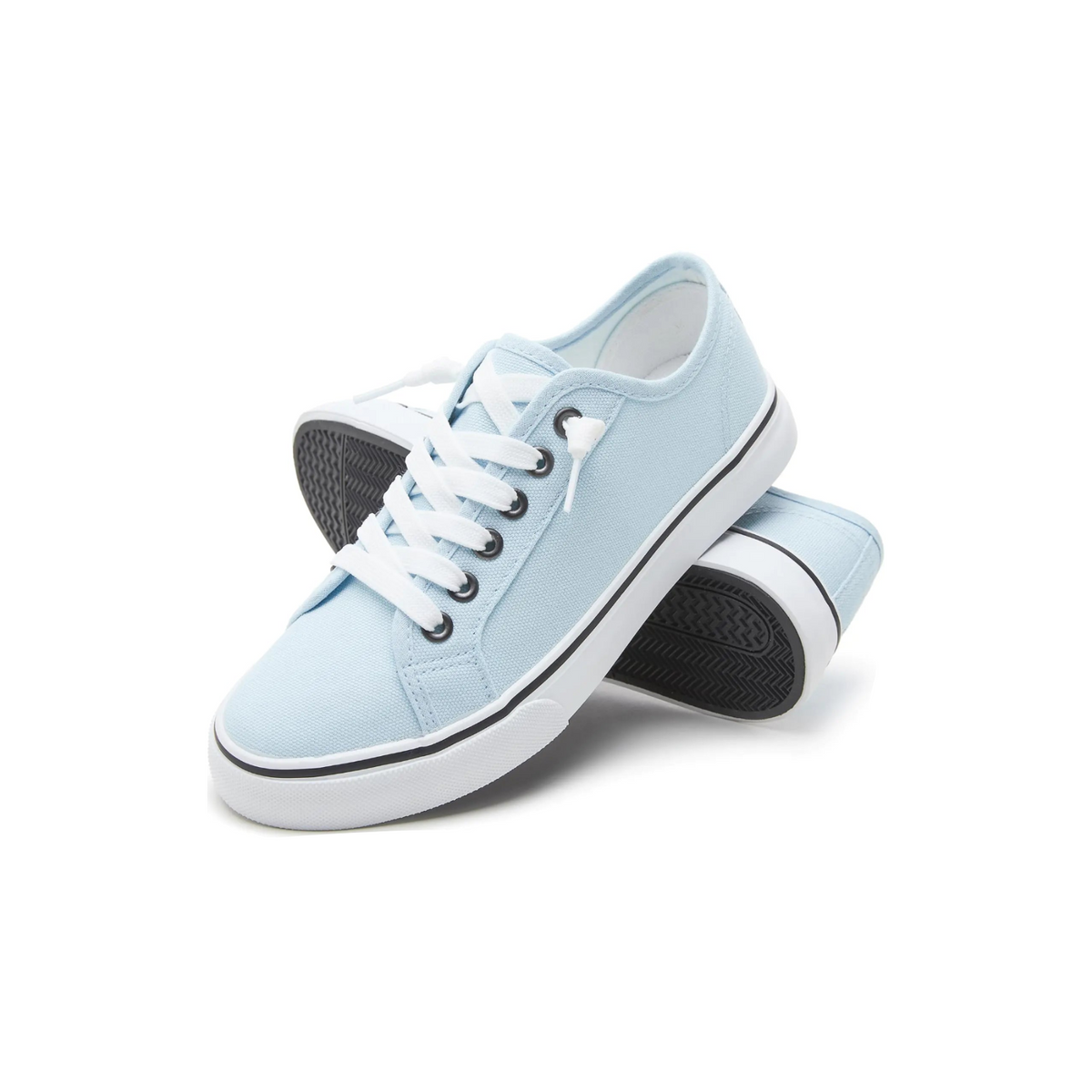 Women Canvas Low Top Lace-Up Casual Sneakers