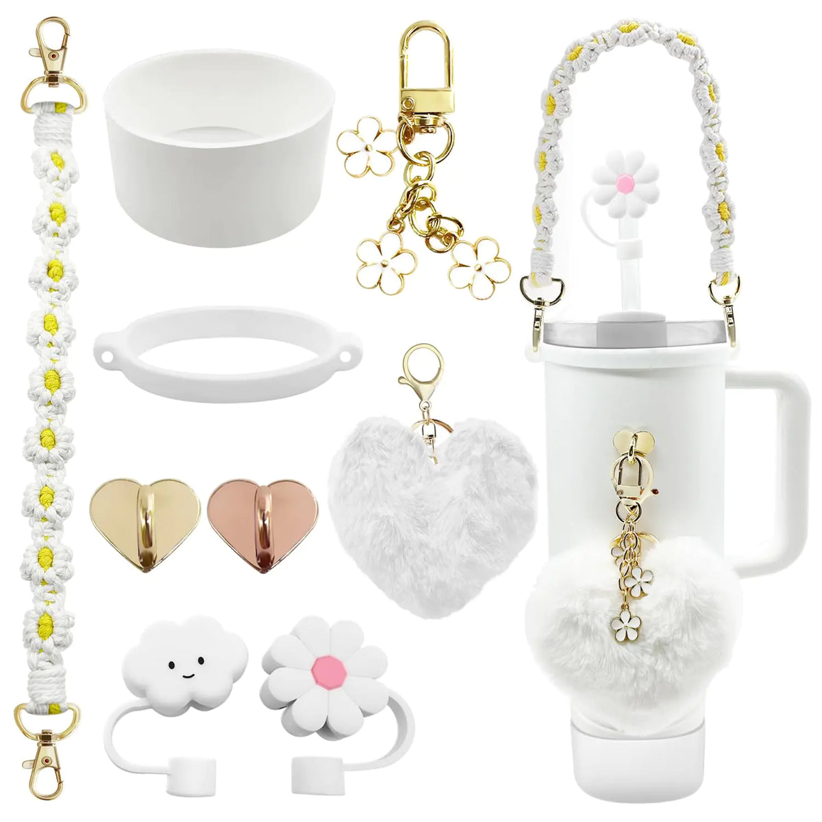 Stanley Tumbler Accessories Set (White)