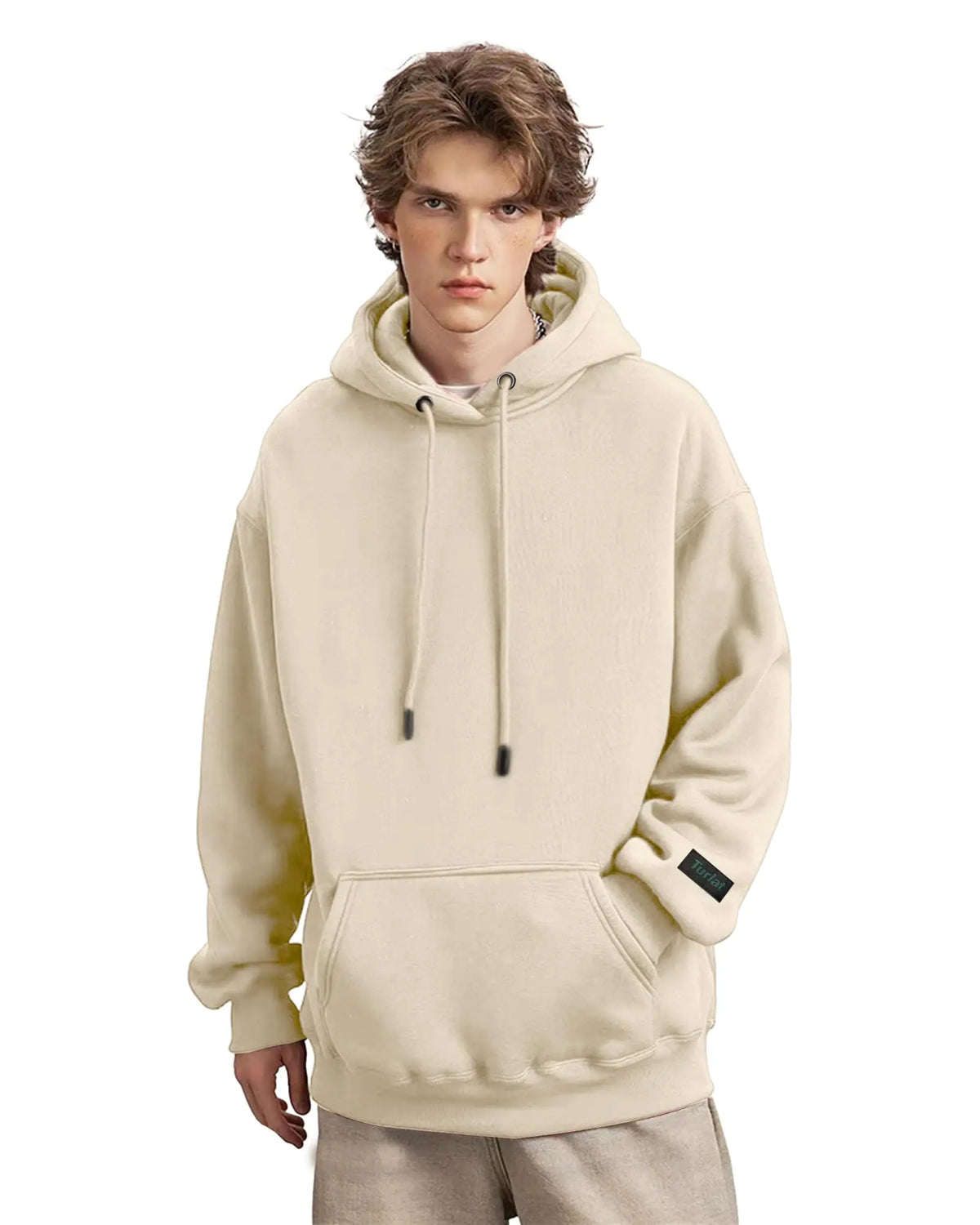 TURLAT Heavy Fleece Hoodie – Beige