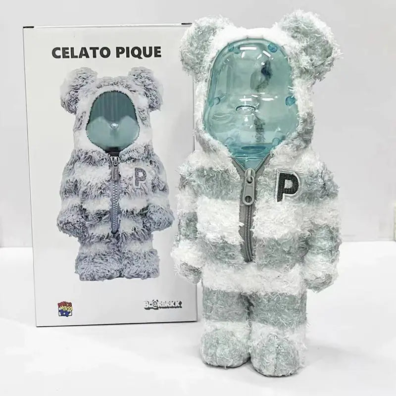 Bearbrick Floral Kid's Violent Bear Figurine Model